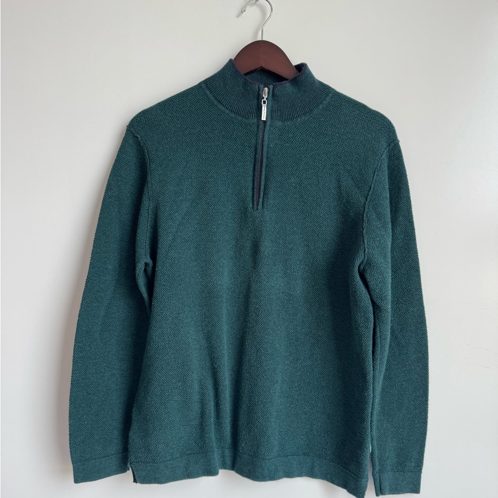 Tommy Bahama‎ Flipview Half Zip Reversible Sweater cashmere cotton men medium